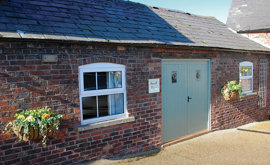 sandhole oak barn outside small barn