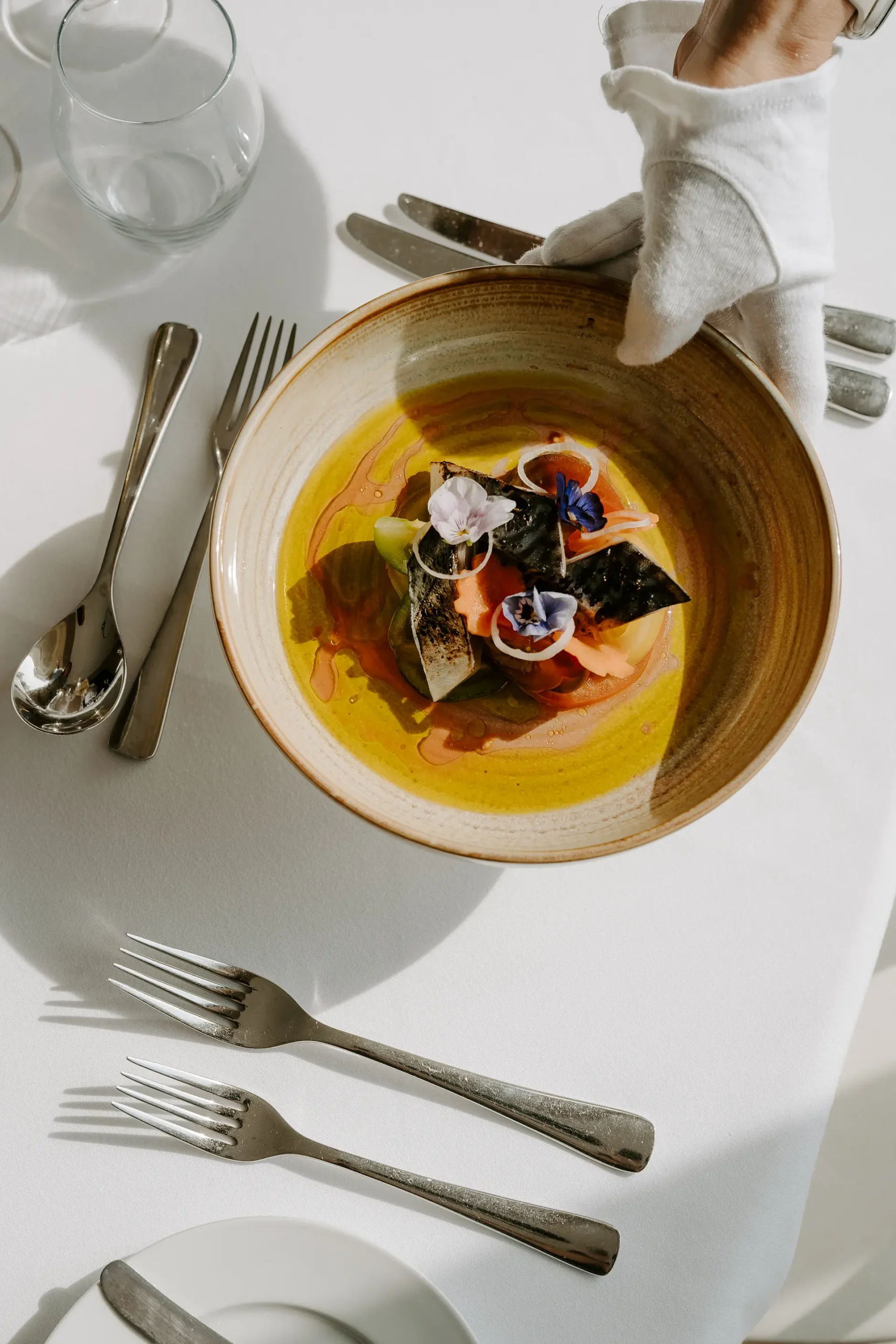 rivervale-barn-wedding-food-service-pickled-mackerel-spring-summer menu studio rouge