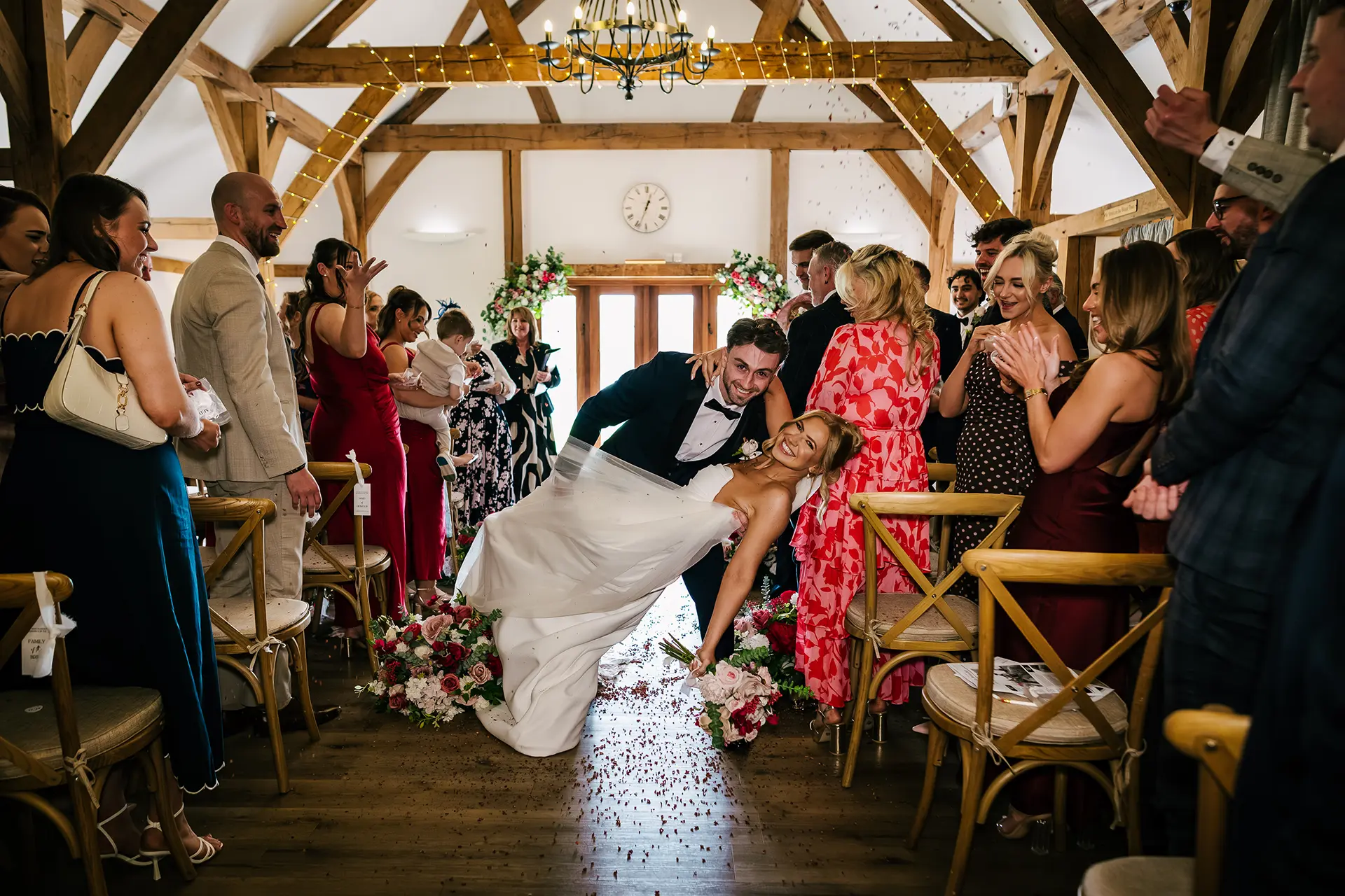 sandhole oak barn ceremony celebration