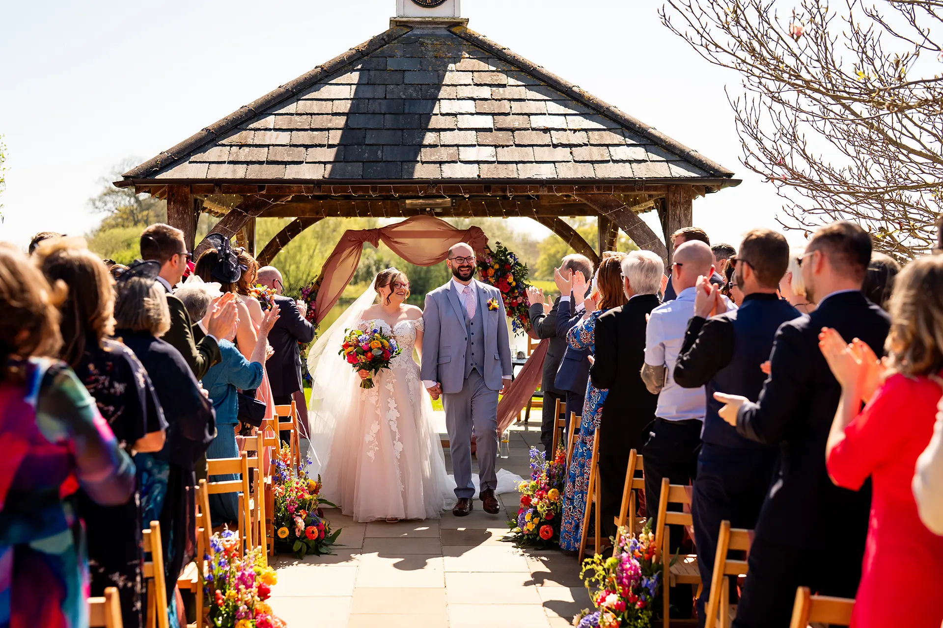 sandhole oak barn clock tower ceremony