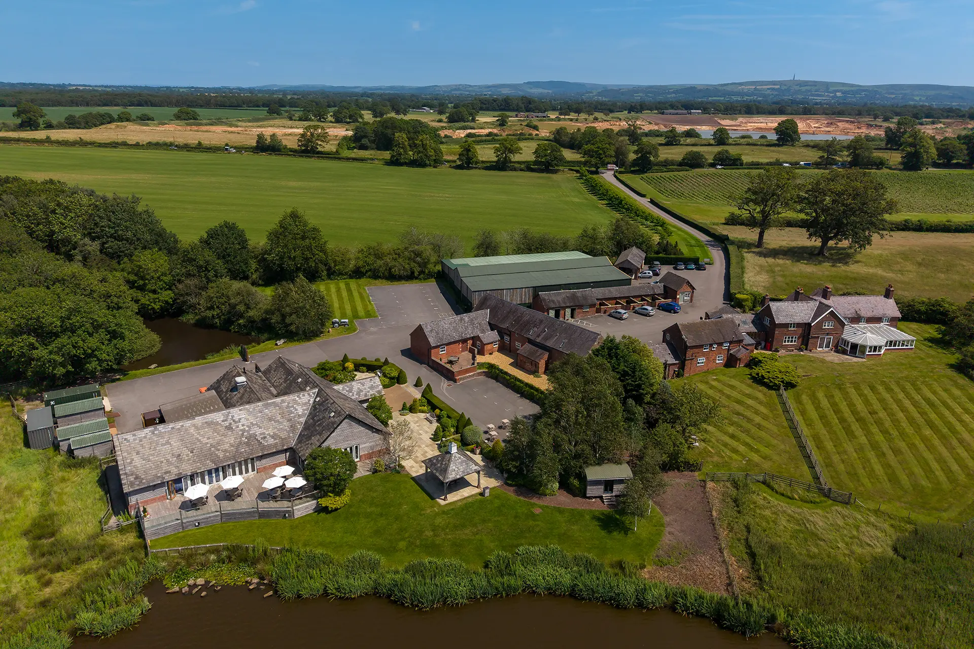 sandhole oak barn sandhole from above