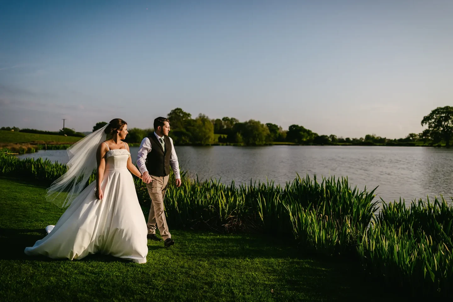 sandhole oak barn couple by the lake