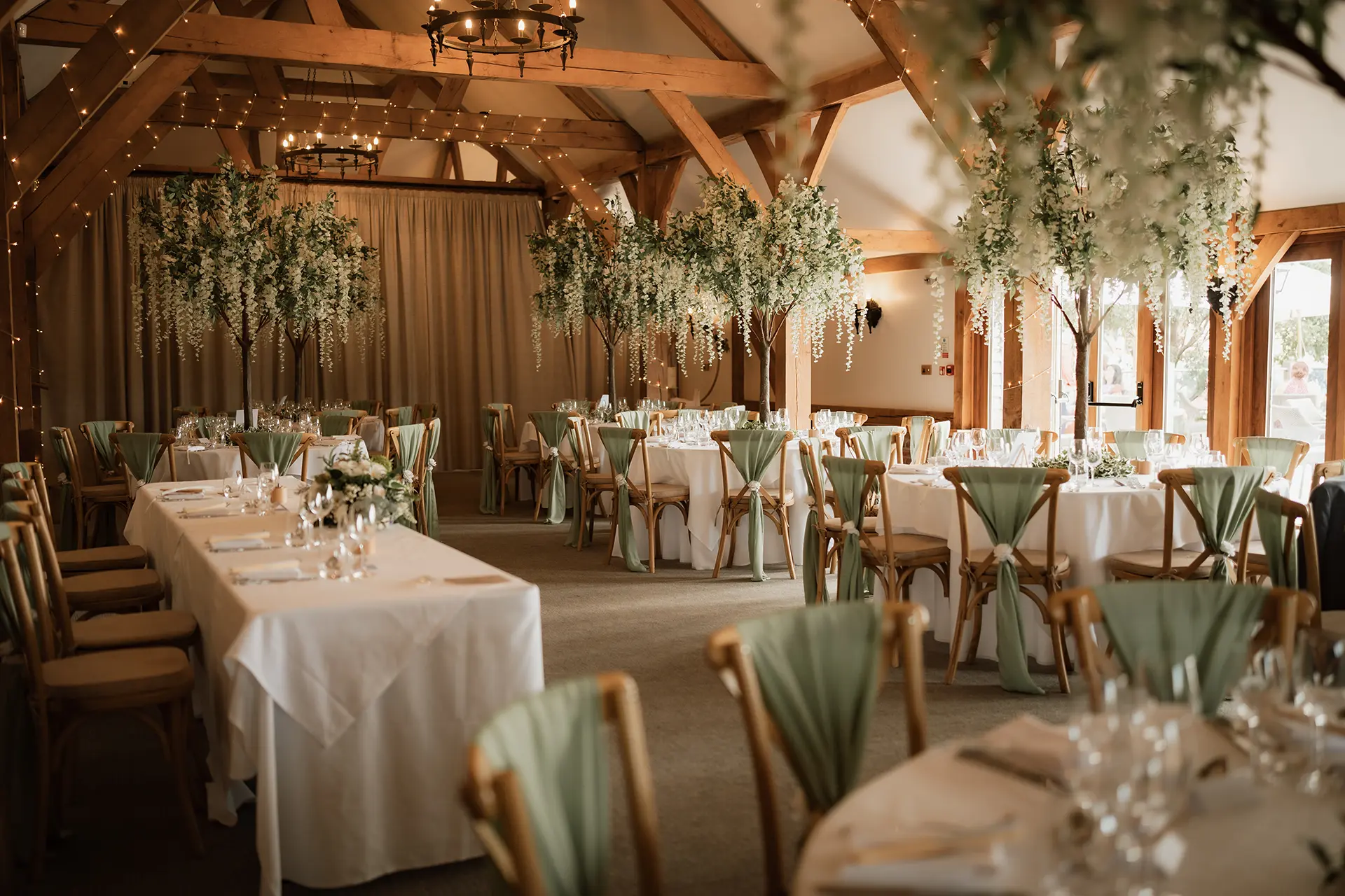 sandhole oak barn oak barn dining setup