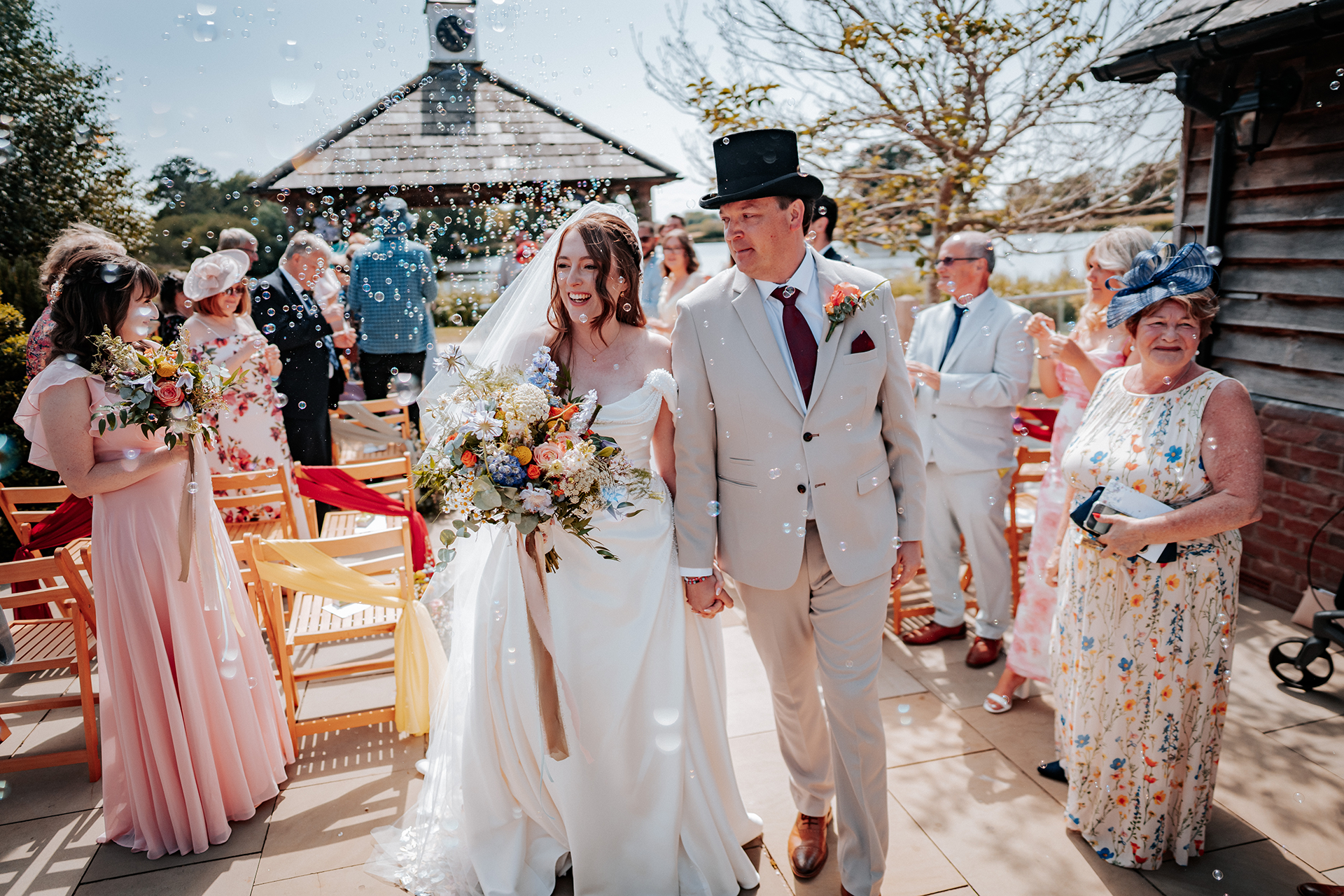 sandhole oak barn outdoor ceremony